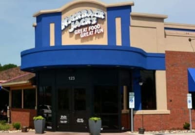 Storefront exterior of Kickback Jack's restaurant