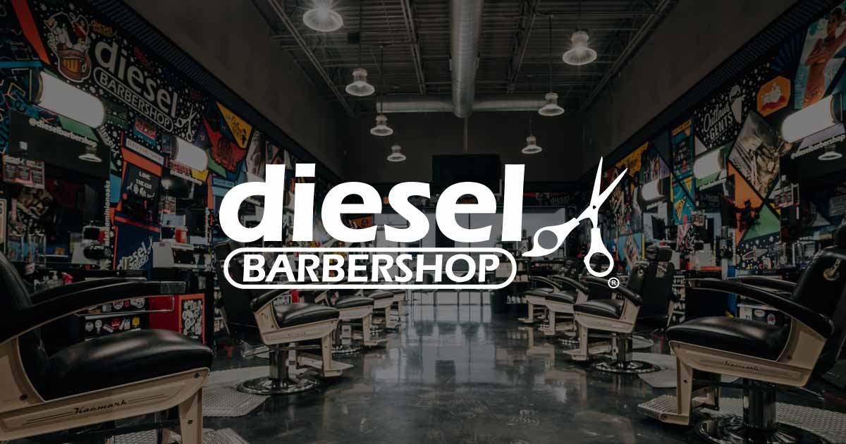 Interior barbershop with chairs and decor