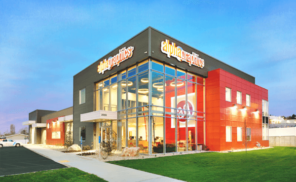 AlphaGraphics storefront building exterior