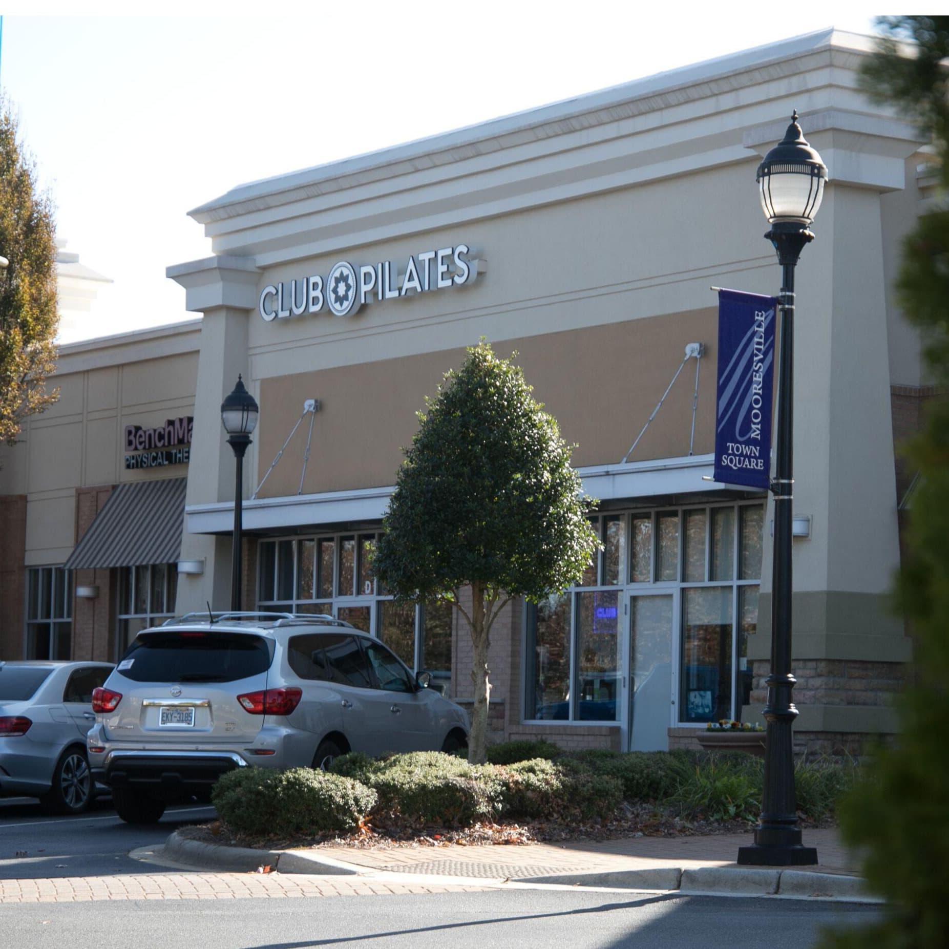 Club Pilates storefront and exterior signage