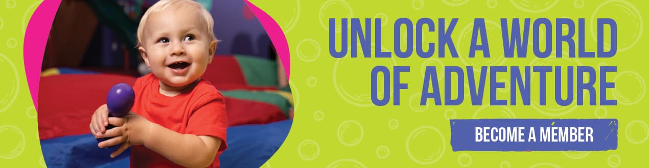 Toddler playing in gym facility
