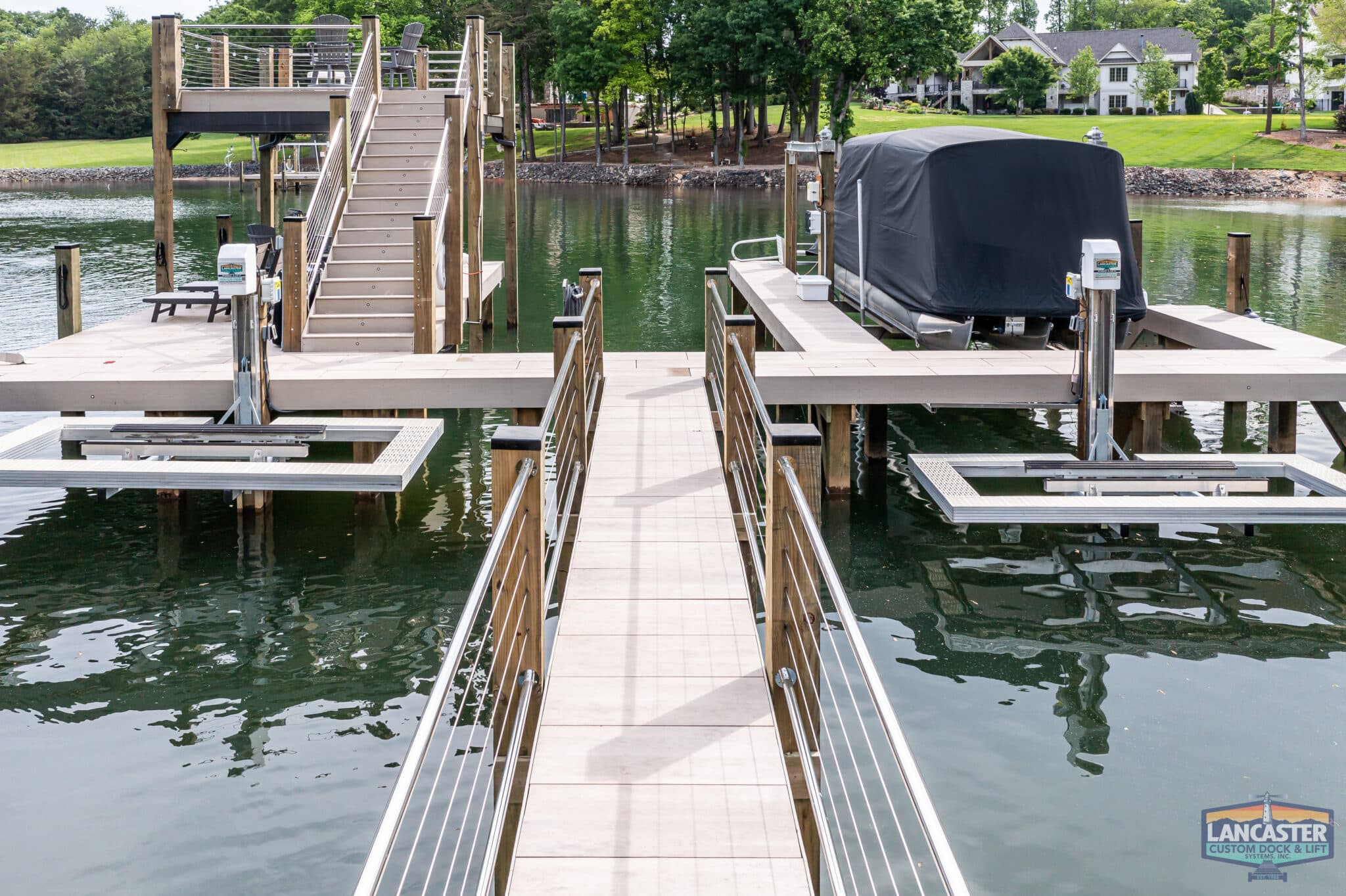 Custom dock and lift systems installation