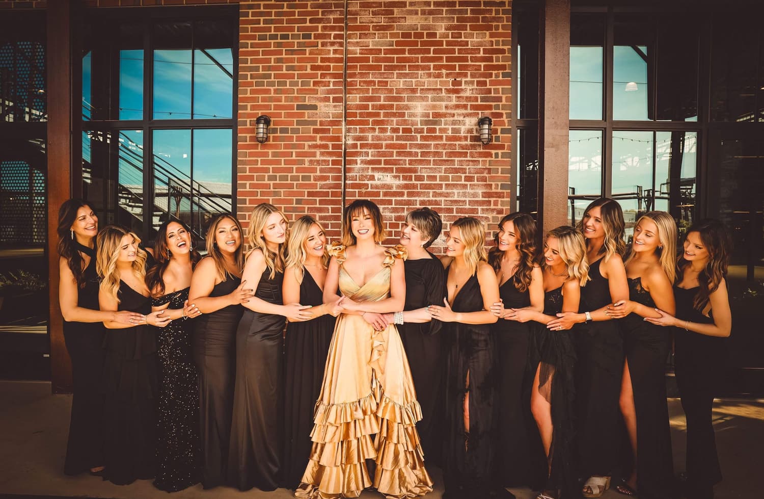 Group of women at salon event